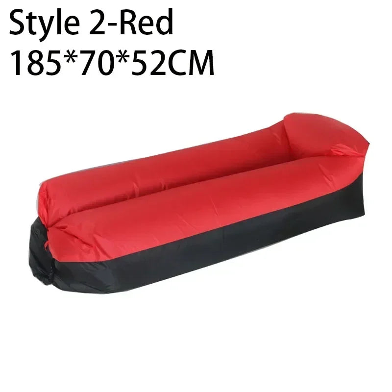 Outdoor Portable Inflatable Sofa Beach Lazy Air Sofa Folding Sleeping Bag Oxford Cloth Camping Furniture 190x70cm