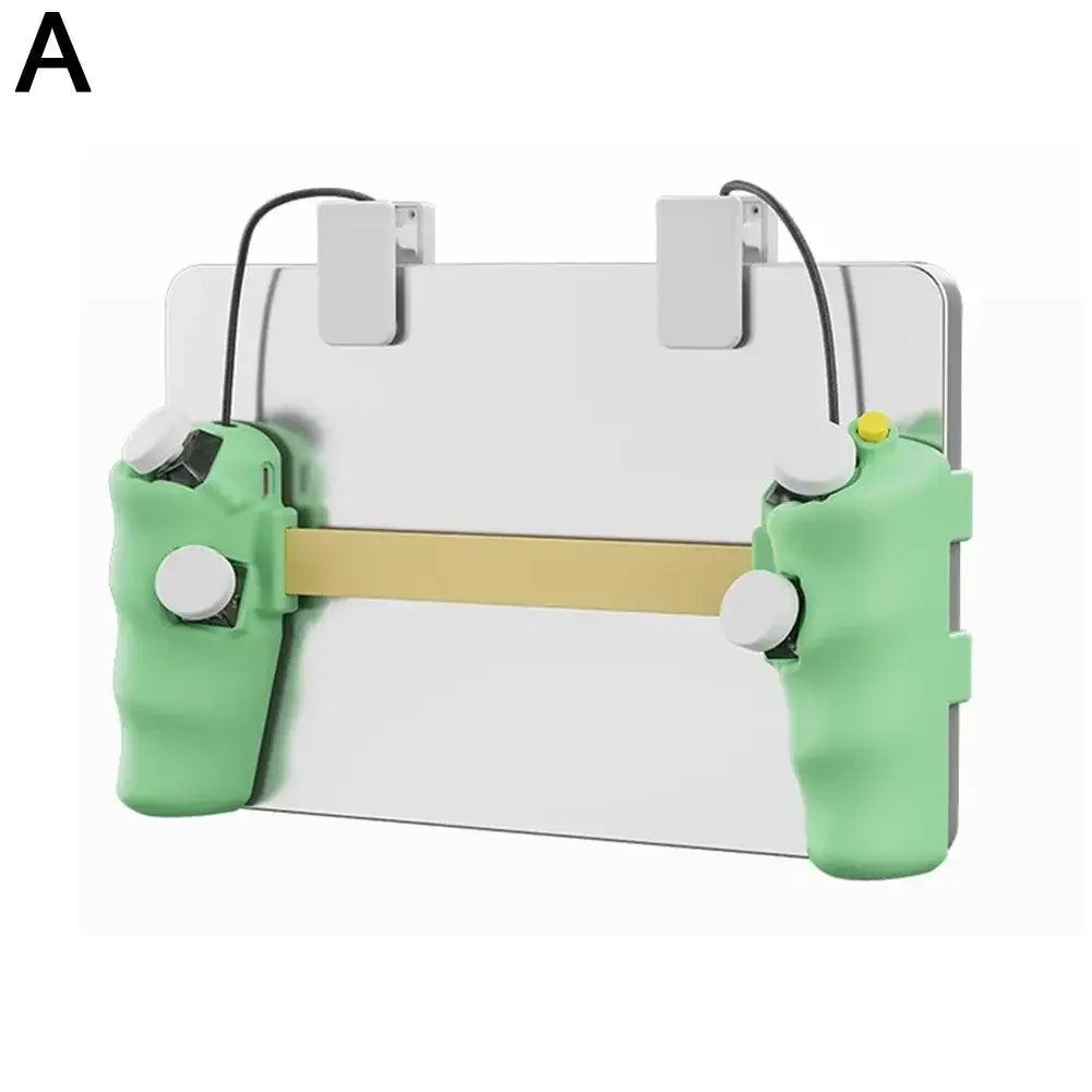 DIY 3D Tablet Game Controller Tablet Game Handle, 8/6/4 Buttons, Pulse Continuous Shooting, For PUBG Gamepad For Ipad Nubia W8E0