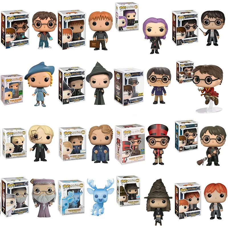 Funko Pop Harri Ron Hermione Tonks Malfoy Dumbledore Snape Fawkes Patronus Potter Fleur Delacour Lucius Malfoy Hedwig Model Toys Main image