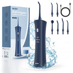 Sejoy Portable Electric Oral Irrigator Dental Water Flosser 6 Jets 3 Modes Rechargeable Smart Dental Water Jet Teeth Cleaner