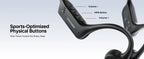DOOGEE BoneBeat Run Bone Conduction Headphones Open-Ear Wireless Sports Earphone 10 Hours Battery Life for Running, Cycling