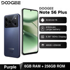 Global Version DOOGEE Note56 Plus Android 16 Smartphone 48GB+256GB 6150mAh Large Battery 6.56'' 90Hz Display 50MP Camera NFC