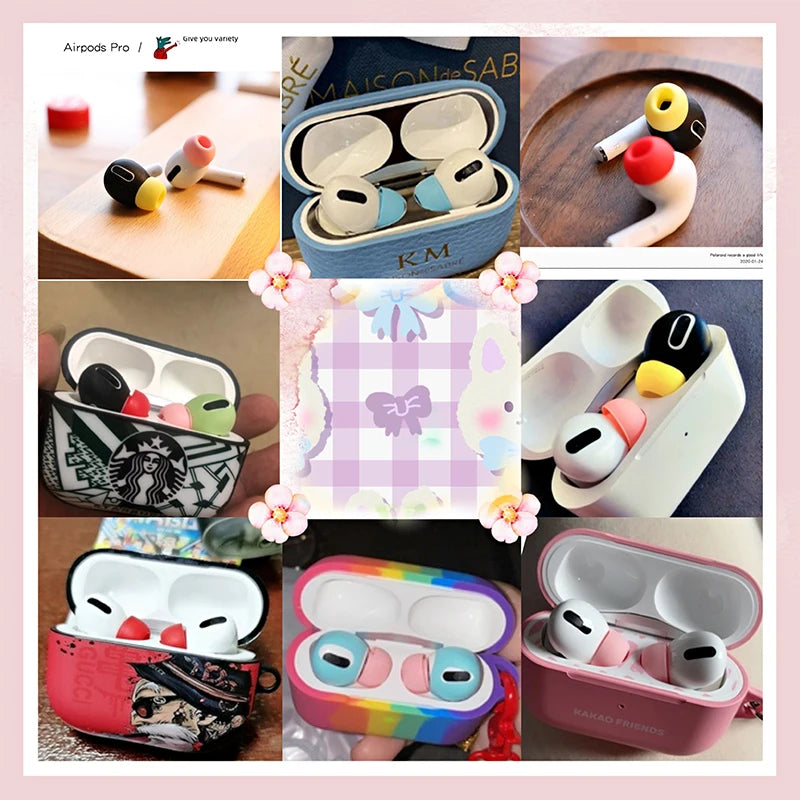 For Apple AirPods Pro 2 Ear Tips Earbuds Cover Silicone Replacement Tips Air pod Earplugs Earpads Pads Headphones Case Accessory