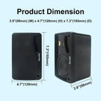 Herdio 3.5'' Passive Outdoor Speakers Wired Waterproof 200W 3 Way Premium Mountable Wall Mount Speakers For Patio Marine Boat