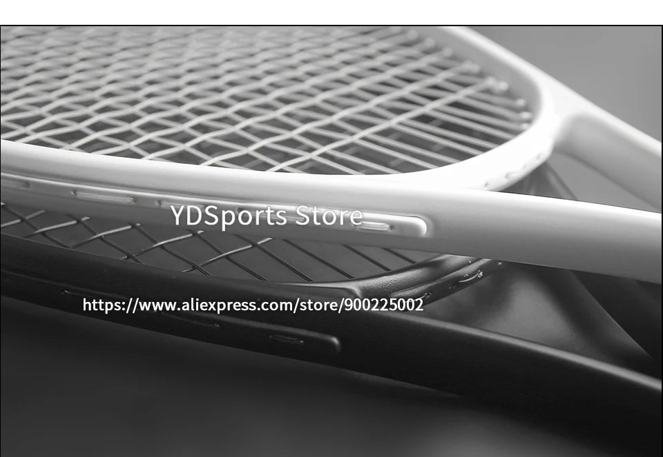 1pcs 27inch Technical Type Tennis Rackets Strung Carbon Aluminum Alloy Recreational Racquet Shockproof With Carry Bag For Adult