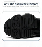Men's Safety Shoes Protection And Elastic Safety Boots Fashionable Casual Shoes Breathable Odor Protection Men's Work Shoes