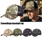Outdoor Baseball Caps Adjustable Snapback Hat Breathable Mesh Sunscreen Hat Sports Hunting Hiking Camping Anti-UV Baseball Caps