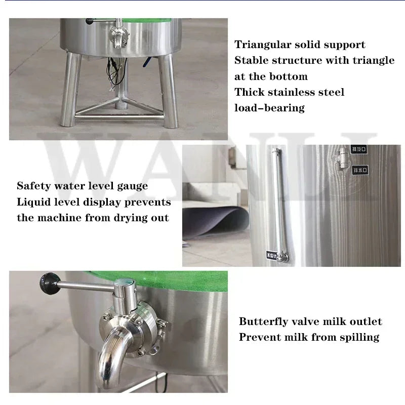 Home Electric 30L Commercial Pasteurization Tank Milk Pasteurization Machine Yogurt Cow Wine Farm Lawn Intelligent Sterilizer 22