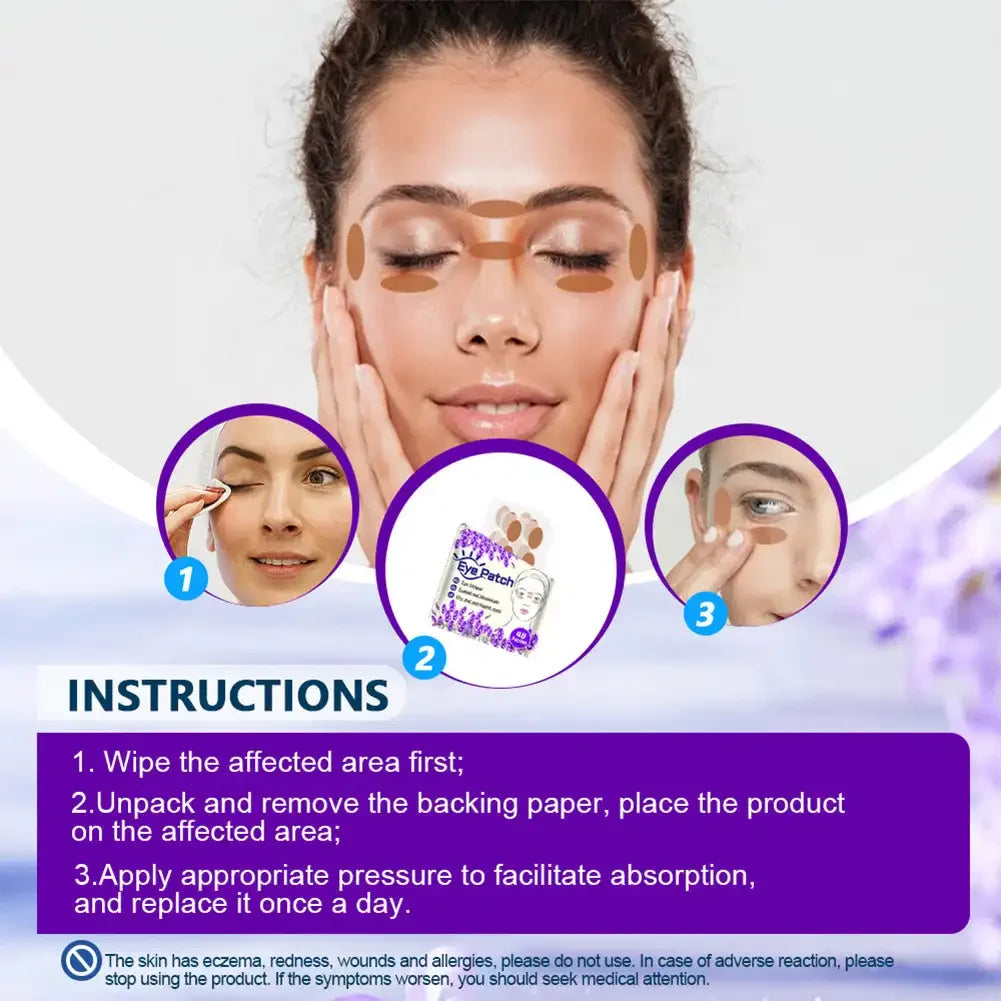 48pcs/pack Eye Care Patch Improve Eyesight Good Vision Sticker Relieve Eye Dry Fatigue Myopia Herbal Medical Plaster