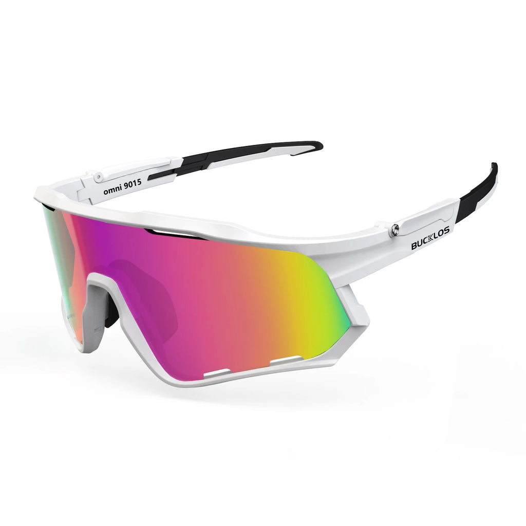 BUCKLOS Polarsized Cycling Glasses UV400 Road Mountain Bike Goggles TR-90 Frame Windproof Outdoor Sports Eyewear Cycling Parts