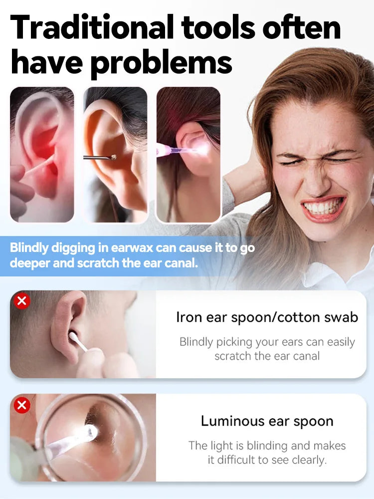 2025 New upgrade Visual Ear Wax Cleaner Camera Safe Earwax Removal Endoscope with 5M Camera Ear Cleaning Tools Ear Care Secondary image