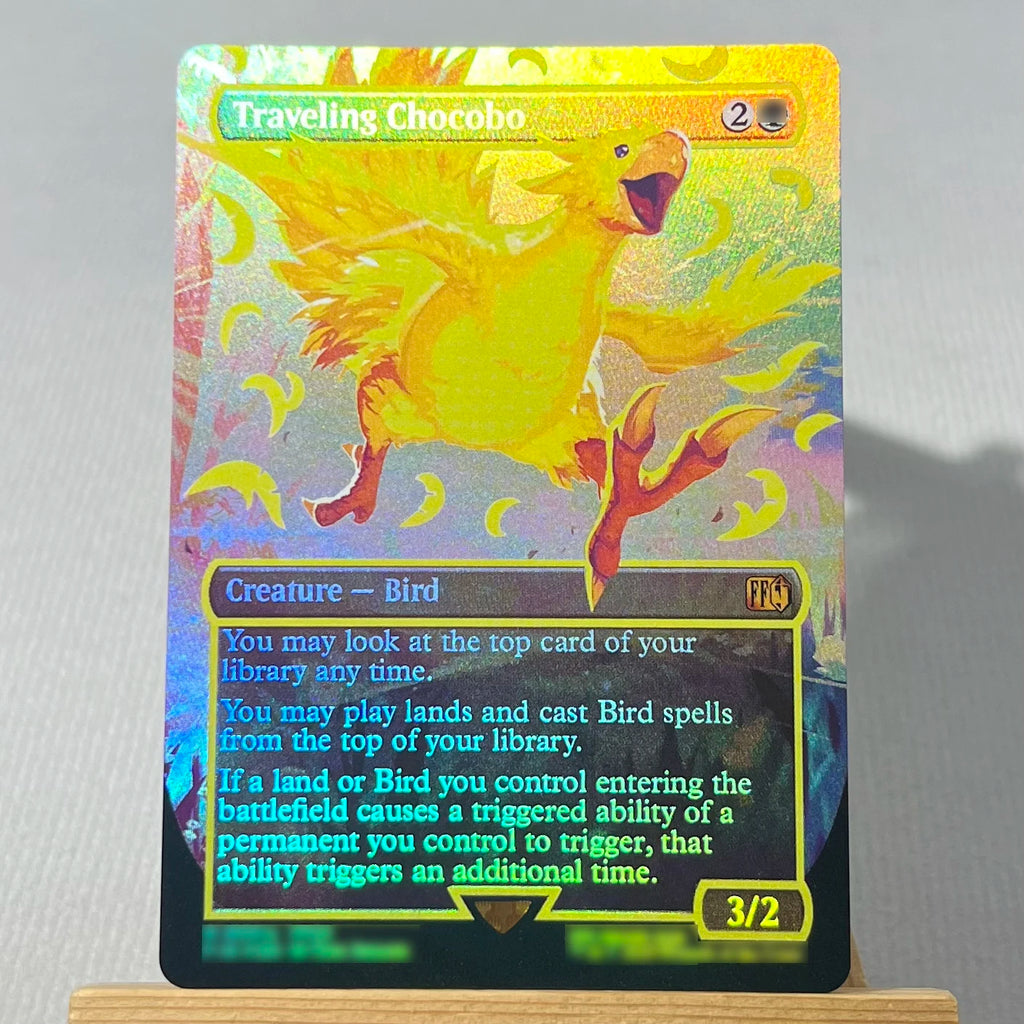 FCA FIN FIC PIP LTR FOIL4-002 magical cards Ancient Copper Dragon Tcg proxy Traveling Chocobo Celes, Rune Knight gathering