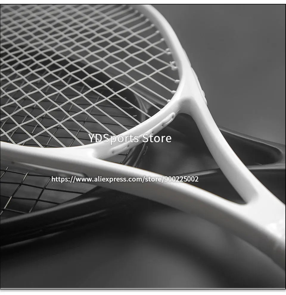 1pcs 27inch Technical Type Tennis Rackets Strung Carbon Aluminum Alloy Recreational Racquet Shockproof With Carry Bag For Adult