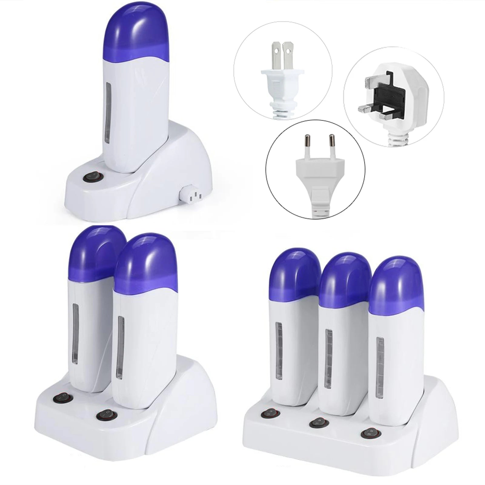 3 Types Cartridge Wax Depilatory Roller Warmer Heater Waxing Body Hair Removal Machine Wax Cartridge Heater Cartridge Wax Roller Secondary image