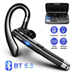 YYK-520 Wireless Headphones Business Bluetooth 5.3 Earphones Hands-free Call Mic Noise Cancelling Headset Earbuds for Driving