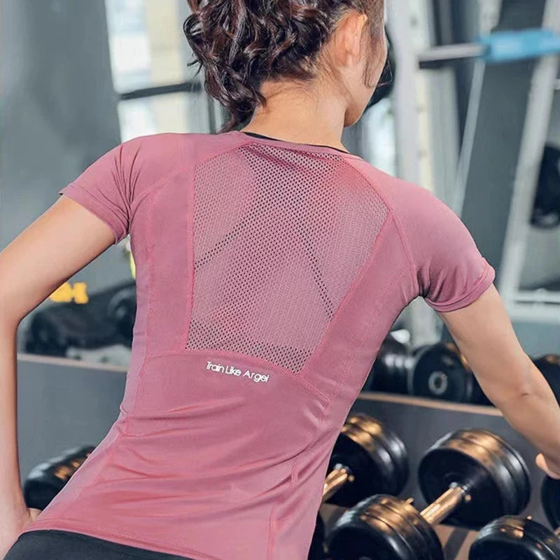 Women's Sports Wear For Fitness Running Jogging Seamless Long Sleeve Gym Woman Sport Shirt Yoga Top Female Workout Tops T-shirt