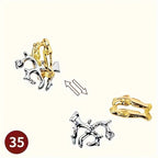 A classic intellectual metal puzzle toy, a difficult educational game toy for Christmas, Thanksgiving and birthday gifts