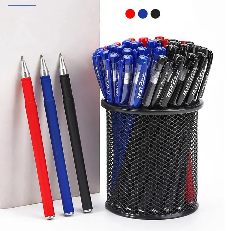 Gel Pens Set 0.5mm Black Blue Red Refill Gel Pen Bullet Tip School & Office Supplies Stationery Kawaii Accessories Stationery