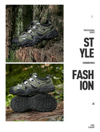 Hiking Shoes Women Anti-slip Low-top Outdoor Sports Shoes Women Lace-up Comfortable Soft Breathable Casual Sneakers Women Shoes