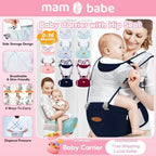 New 2 in 1 Baby Waist Stool Ergonomic Breathable Mesh Baby Carrier Detachable with Hip Seat Infant Baby Hipseat Baby Supplies