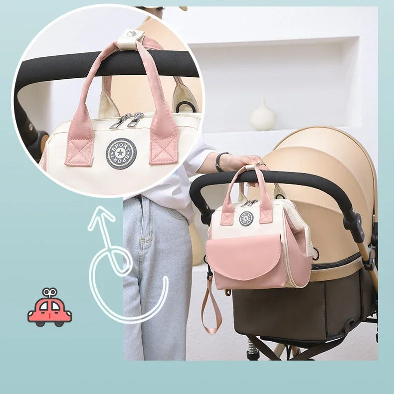Waterproof Diaper Bag Large Capacity Mommy Travel Bag Multifunctional Maternity Mother Baby Stroller Bags Organizer Mummy Bag