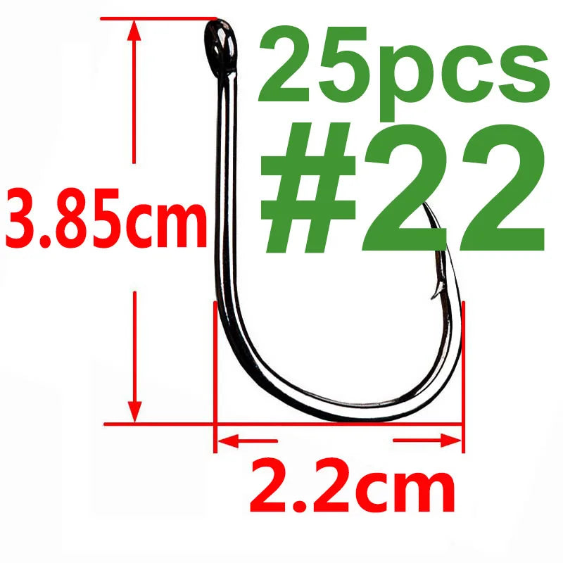 100/50/25 pcs Iseama Carp Fishing Hook Offset Circle Hook Single Fly Fishing Jig Hook Barbed sea Fishhook Tackle Accessories
