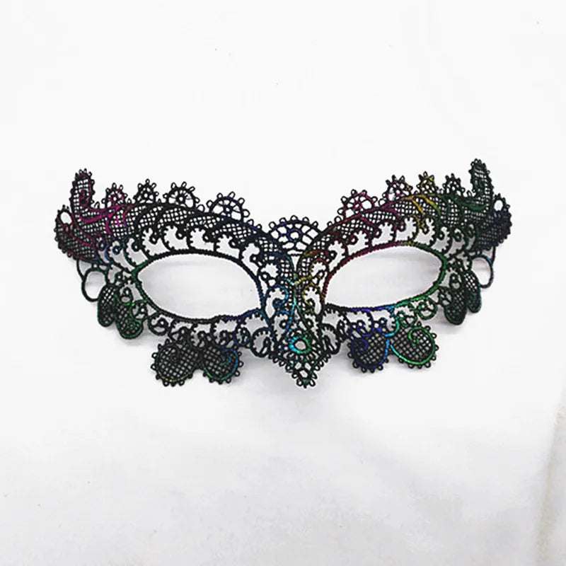 New Women Hollow Lace Face Mask Masquerade Sexy Cosplay Prom Party Props Costume Mask Nightclub Halloween Black Eye Mask