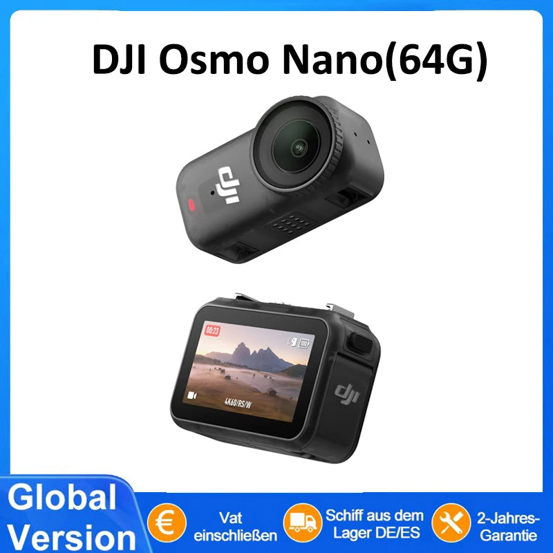 DJI Osmo Nano Standard Combo Action Camera 64GB/128GB Next-Gen 1/1.3 Sensor 4K POV Camera for Vlogging, Live Streaming, and Remote Control Main image