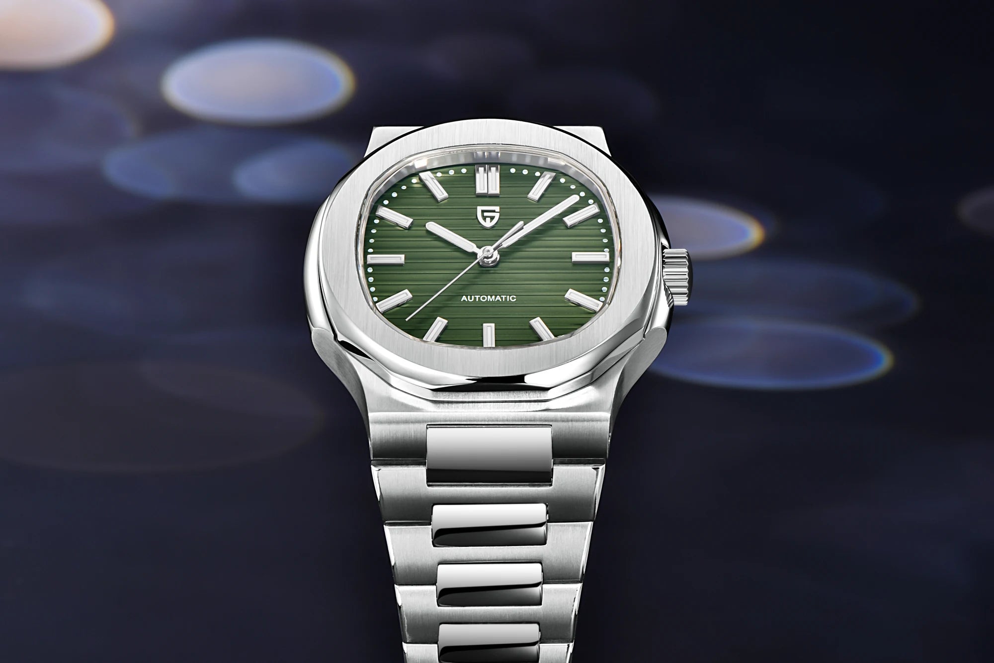PAGANI DESIGN New Sporty Elegance Mechanical Watch Sapphire Seagull ST16 Movt Man watch Stainless Steel Luminous Men's Watches