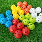 〔E〕10pcs Indoor golf ball golf practice balls golf light ball have hole Golf Traini〔Winter5〕