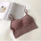 Sexy Women Tops Back Cross Strap Tank Top Push Up Running Sports Bra Breathable Soft Fitness Beauty Solid Color Yoga Bra