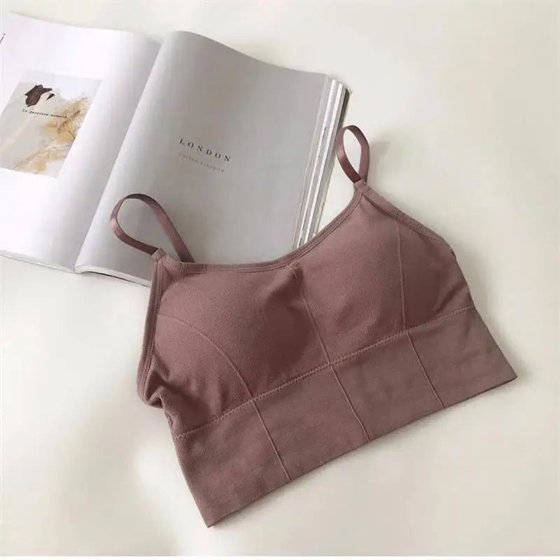 Sexy Women Tops Back Cross Strap Tank Top Push Up Running Sports Bra Breathable Soft Fitness Beauty Solid Color Yoga Bra