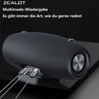 ZEALOT S67 Portable Bluetooth loudspeaker with Shoulder belt Outdoor Waterproof Stereo Sound Strong Bass 40H Playback