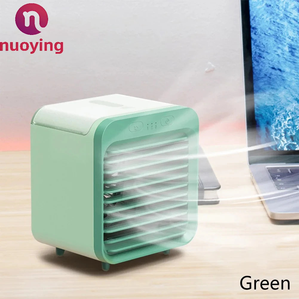 New Portable USB Chargeable Mini 3 Gear Air Conditioner Cooler Fan Air Conditioner Air Cooling Office Desktop Fan