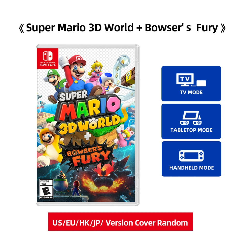Super Mario 3D World Bowser Fury Nintendo Switch Game Deals Official Physical Game Card Action Genre for Switch OLED Lite