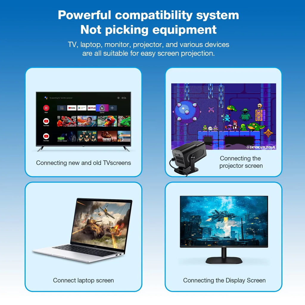 Dual-system TV Game Box G7,G8 8K 3D, supports two players, 60000 classic retro arcade games, includes 2.4G wireless controllers.