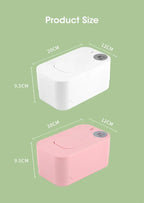 Baby Wipe Warmer Heater with LED Display, Wet Towel Dispenser Portable USB Charge Baby Wipe Warmer Napkin Heating Box Home/Car