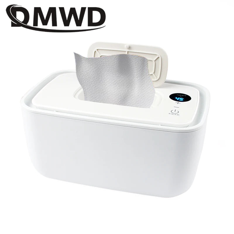 Portable Baby Wipes Heater Wet Towel Dispenser Thermostat Warmer Tissue Paper Case Napkin Electric Heating Insulation Display