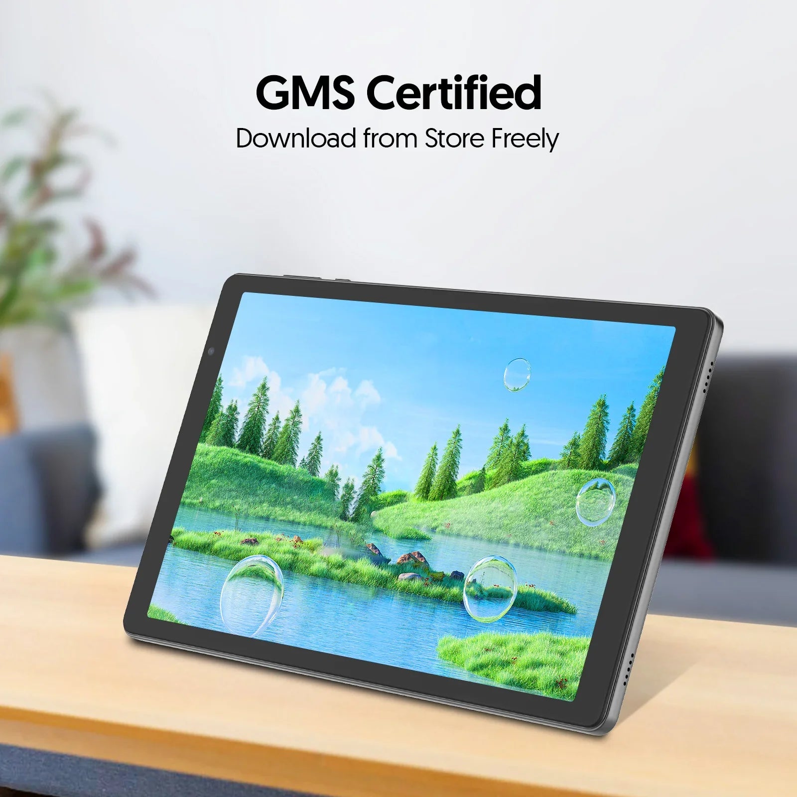 10-inch tablet, Android 14, quad-core processor, 4GB RAM (2GB+2GB expandable), 32GB storage, Wi-Fi, dual cameras, 6000mAh Secondary image