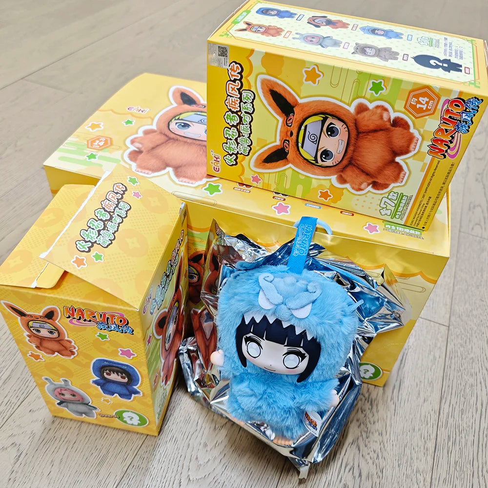 EAKI Naruto Blind box Shippuden Naruto Uzumak Sasuke Kakashi Party Series Stuffed Doll Handmade Ornament Toy Collection Gift