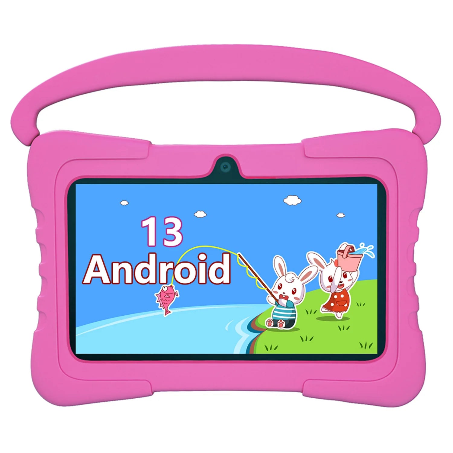 New 5G WiFi 7 Inch Kids Tablets Android 13 Quad Core 4GB RAM 64GB ROM 4000mAh Bluetooth Children's Gift Kids Software Tablet Pc