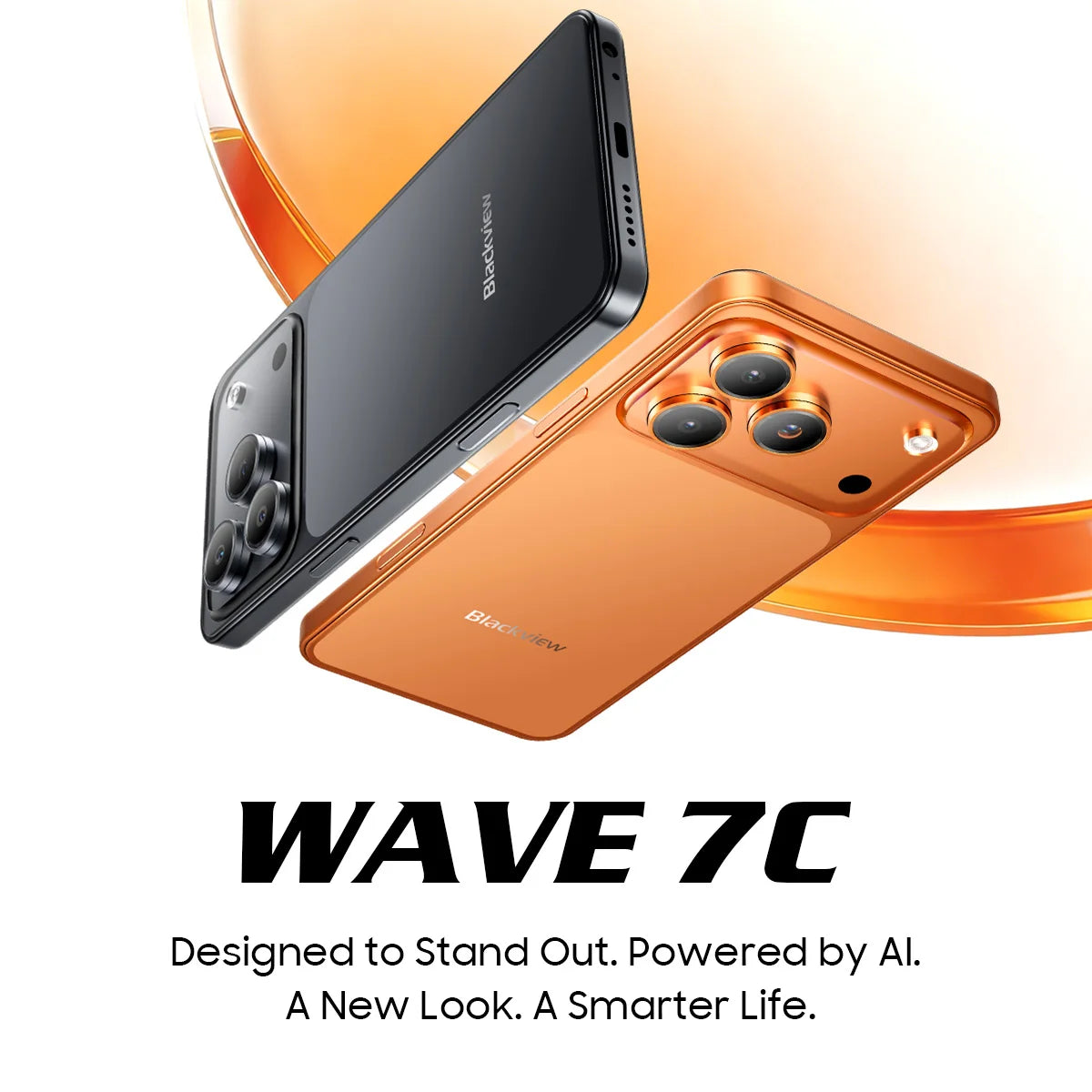 Blackview WAVE 7C Smartphone 6.56'' HD+IPS 5000mAh Battery 16GB(4+12)+64GB Unisoc Cell Phone 32MP+13MP 4G Android 16 Dual SIM