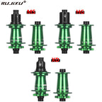 green RUJIXU SLR I9 690 Click Hub 7 Bearing MTB Mountain Bike Hub Front Rear 32Holes QR TA BOOST Disc Brake Bicycle MS/XD Hubs