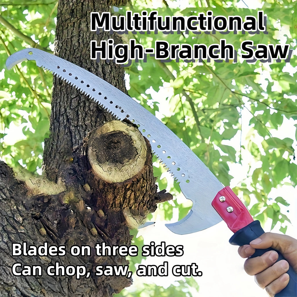 Extended double-hook aerial saw, multi-functional garden pruning saw, telescopic fruit tree pruning saw, garden pruning tool
