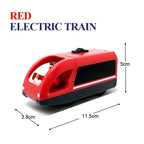 Electric Train Locomotive Magnetic Car Diecast Slot Fit All Brand Wooden Train Track Railway For Kids children's Toy W02