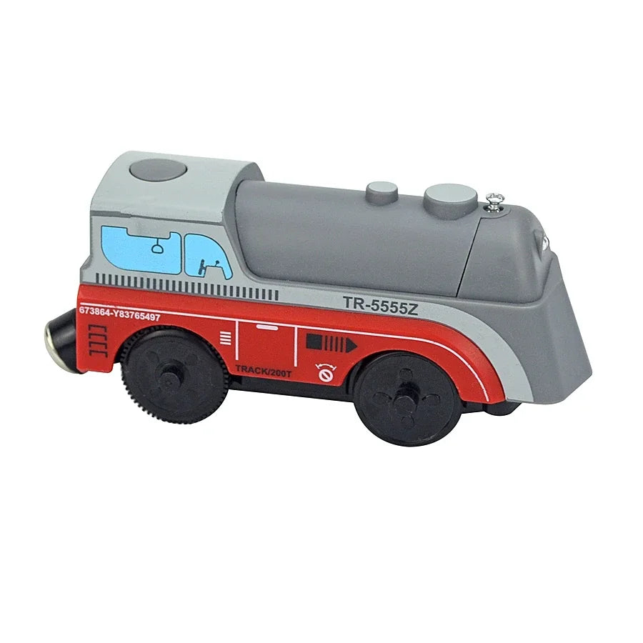 Locomotive Magnetic Car Electric Train Toys Fit All Brand Biro Wooden Diecast Slot Train Track Railway Educational Toys For Kids