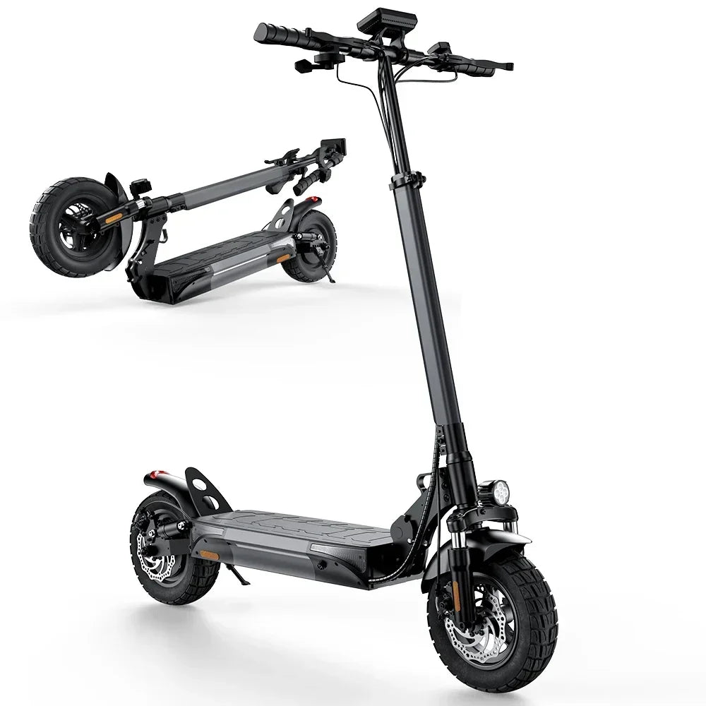 iScooter W9 Electric Scooter for Adults 1000W Motor 48V14AH Battery Foldable E-scooter 10 Inch Tire All-Terrain EScooter