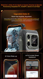 Blackview XPLORE 1 Outdoor Mobile Phone, 5G Waterproof Rugged Smartphone Android 15, 6.78'' 2.4K Display, 16GB+512GB, 20000mAh