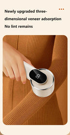 Lenovo Lint Remover Clothing Hairball Trimmer Clothes Sweater Fabric Shaver LED Display 6 Blade Portable Fabric Remove Machine