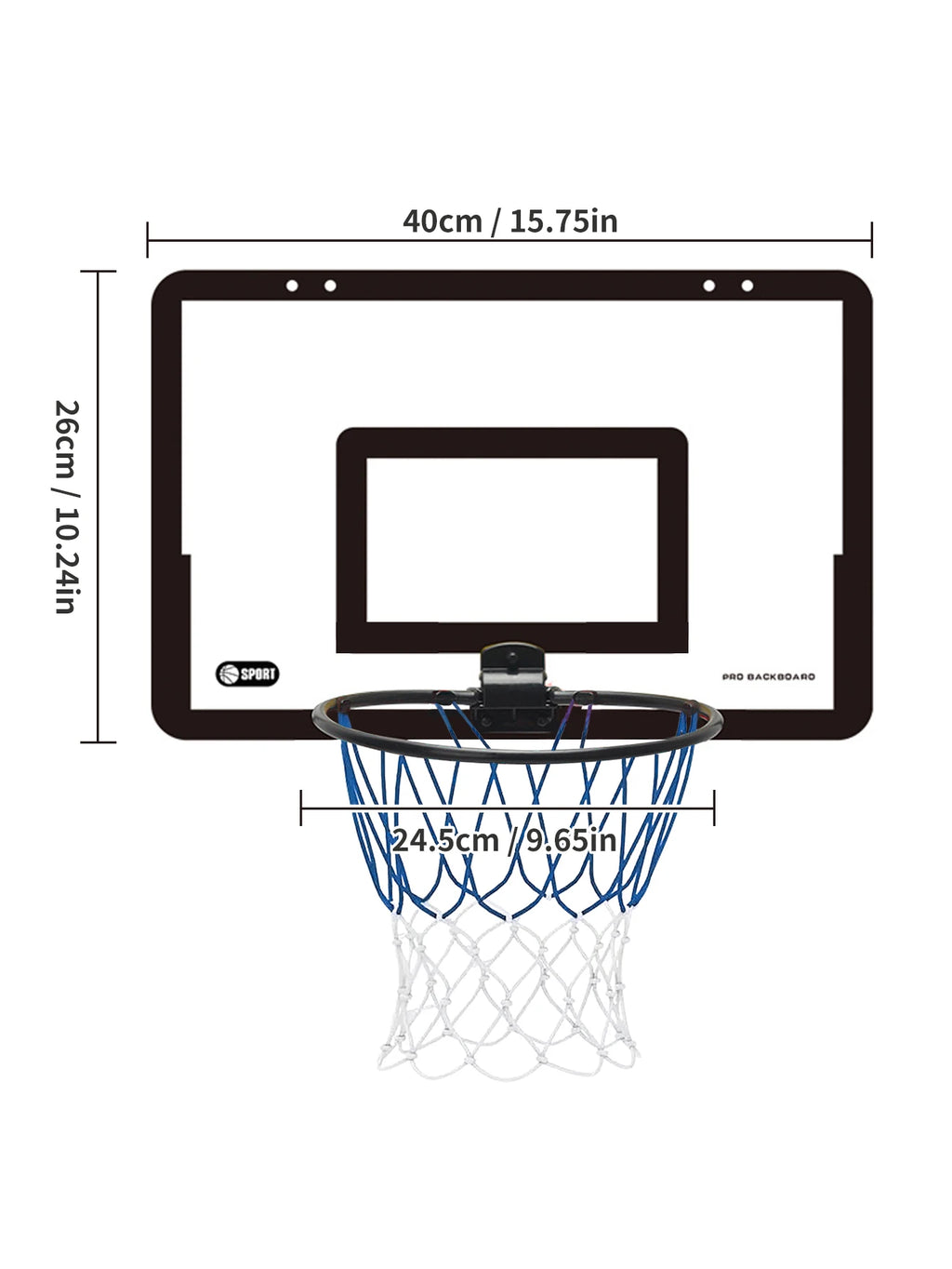 Children's wall mounted silent non porous foldable basketball stand indoor and outdoor activity basketball stand with basketball